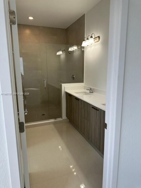 15814 Southwest 136 Way Miami, FL 33196 - Photo 17 of 33 a bathroom with a sink shower and a mirror