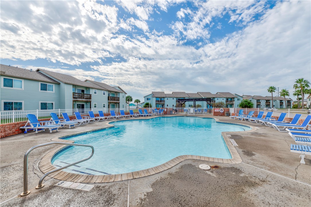 230 Cut-Off Road, Unit 204 Port Aransas, TX 78373 - Photo 31 of 37 swimming pool view with a outdoor seating space