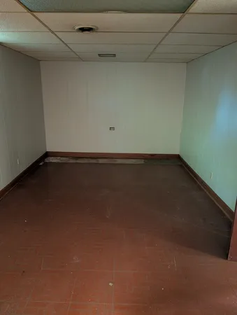 a view of a room with an empty space