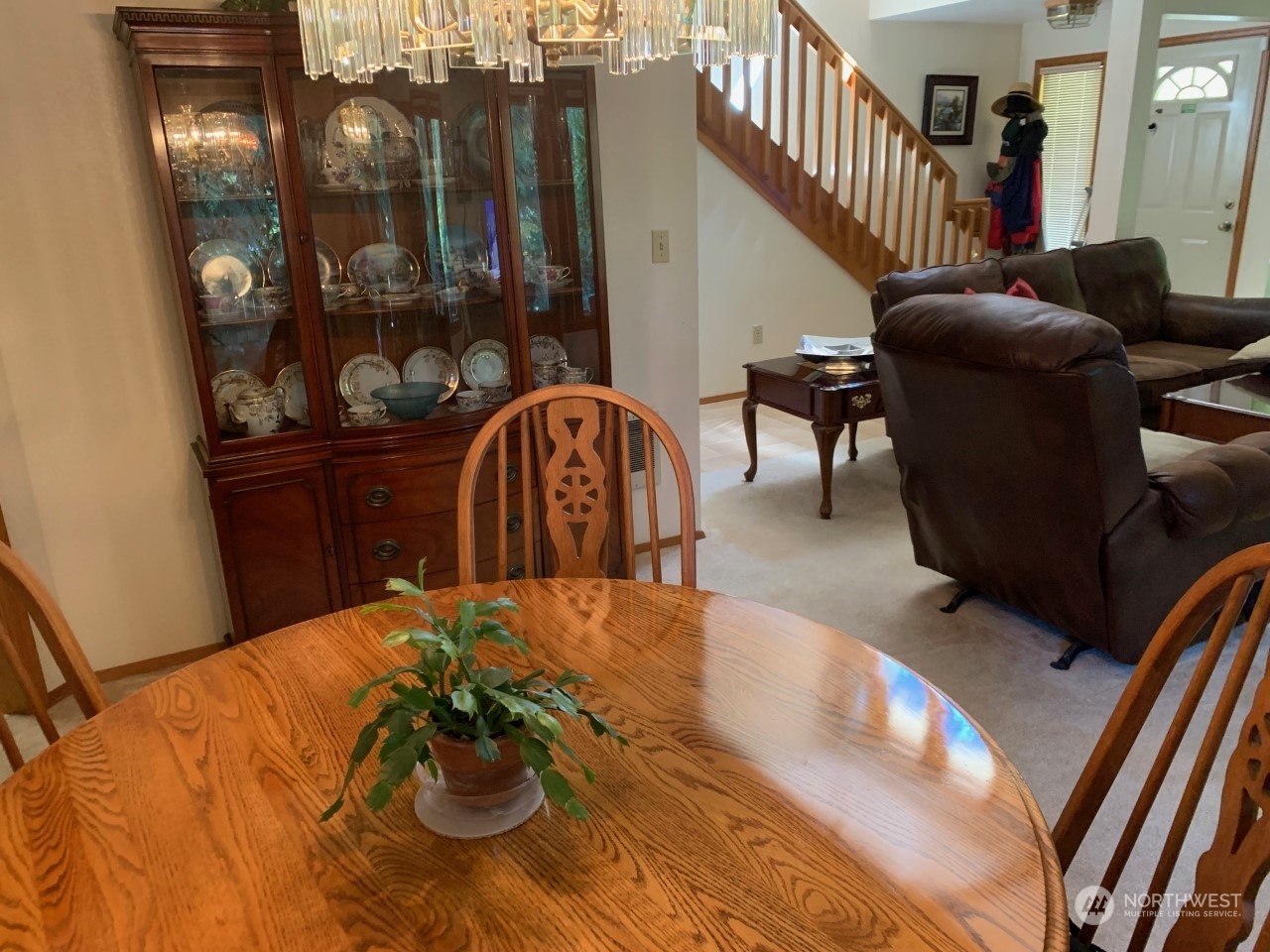 240 East Channel Drive Allyn, WA 98524 - Photo 15 of 33 a dining room with furniture and chandelier