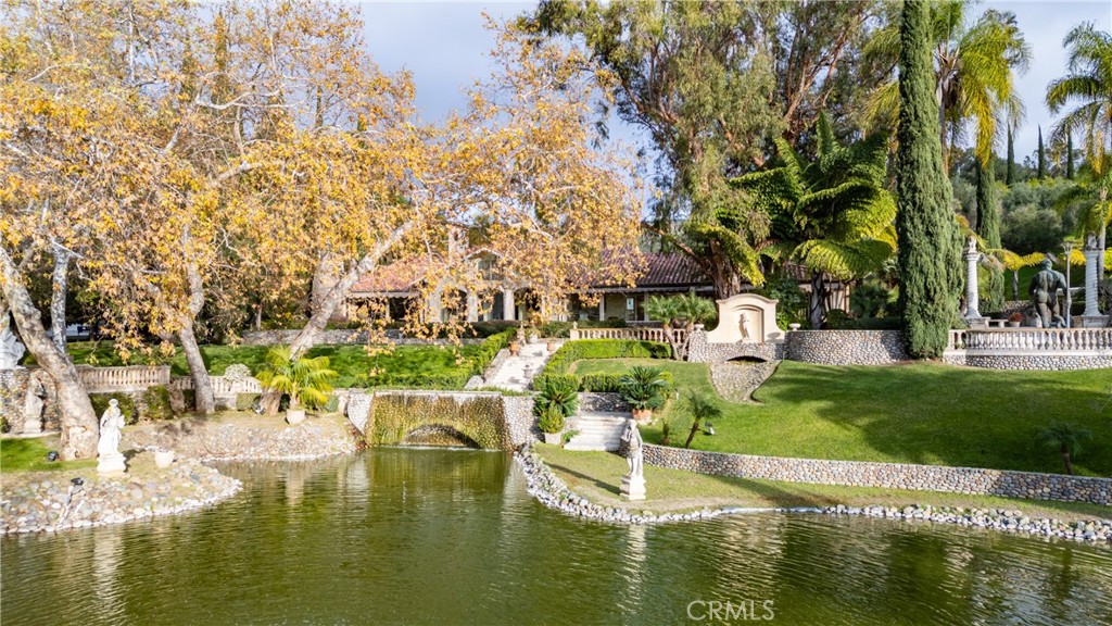 39250 Ortega Highway Fallbrook, CA 92028 - Photo 3 of 59 Pond and single family residence, stone bridge