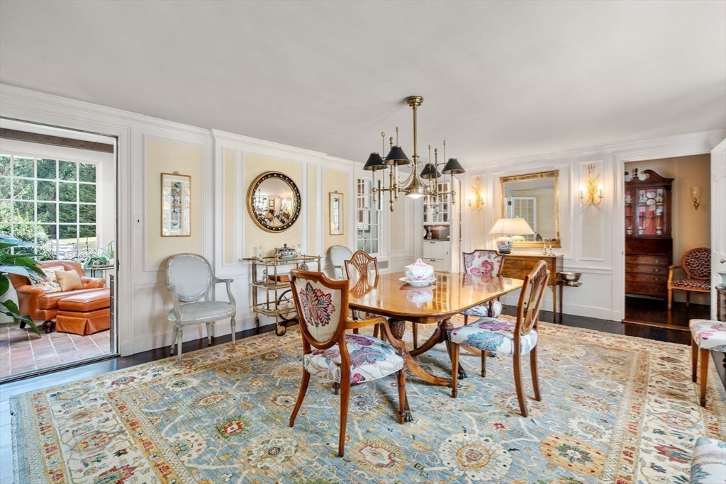 157 Centre Street Dover, MA 02030 - Photo 13 of 42 a view of a dining room with furniture