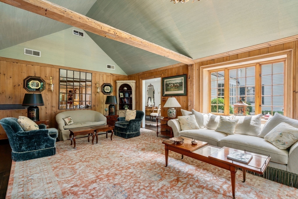 157 Centre Street Dover, MA 02030 - Photo 18 of 42 a living room with furniture and wooden floor