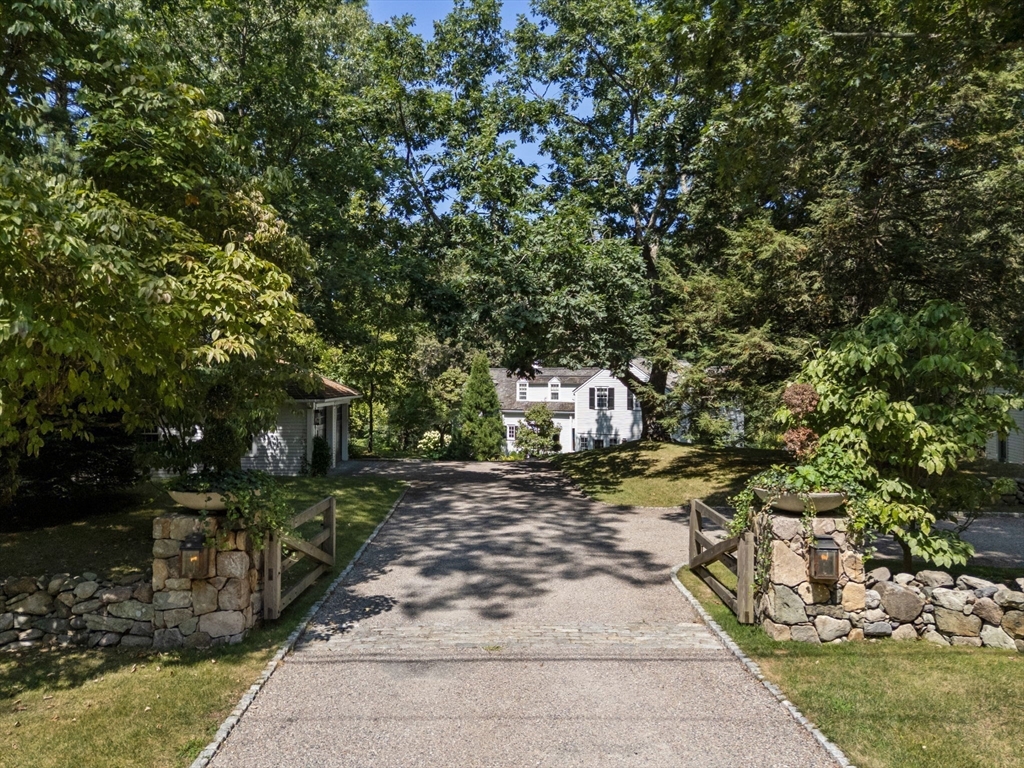 157 Centre Street Dover, MA 02030 - Photo 42 of 42 a view of a yard with plants and trees