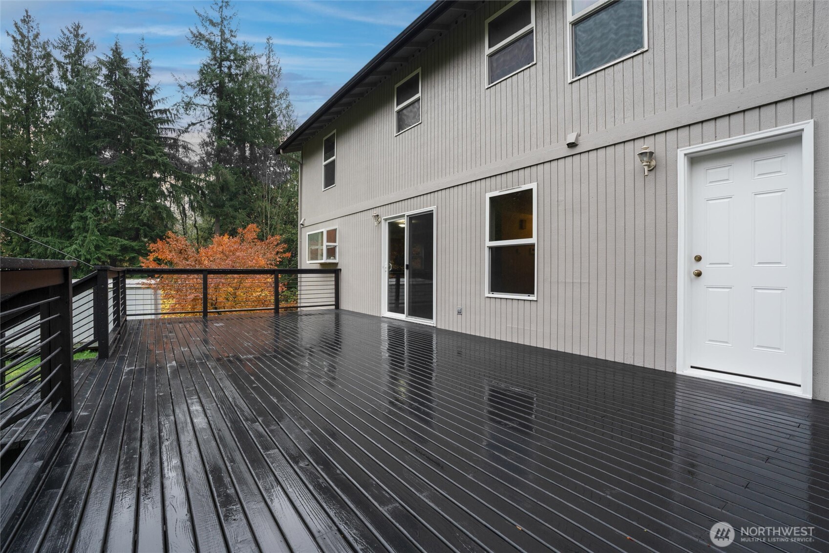 5735 Southeast Alpine Road Olalla, WA 98359 - Photo 31 of 40 a view of outdoor space with deck and hardwood