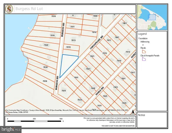 $44,900 | Lot 1 Burgess Road, Pasadena, MD 21122
