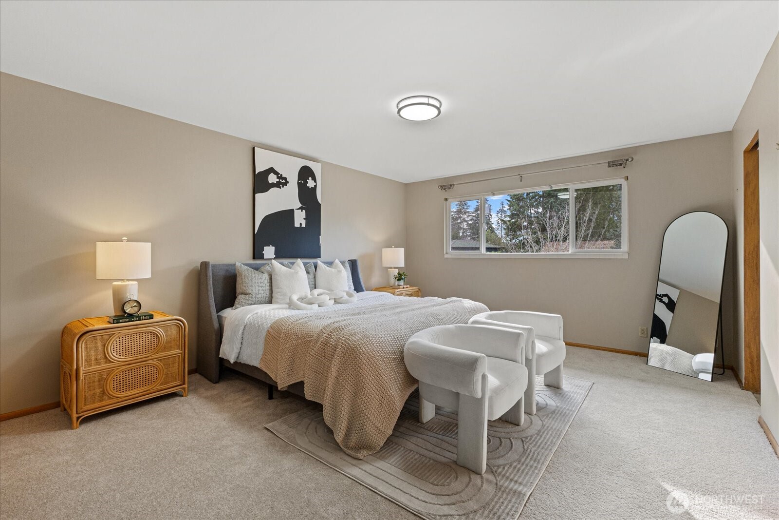 6520 Northeast 60th Street Seattle, WA 98115 - Photo 18 of 40 a bedroom with bed and a window