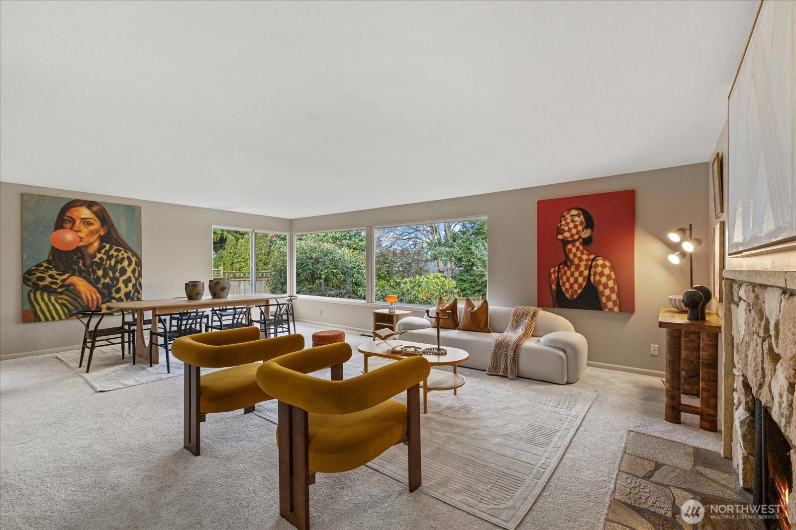 6520 Northeast 60th Street Seattle, WA 98115 - Photo 3 of 40 a living room with furniture and a large window