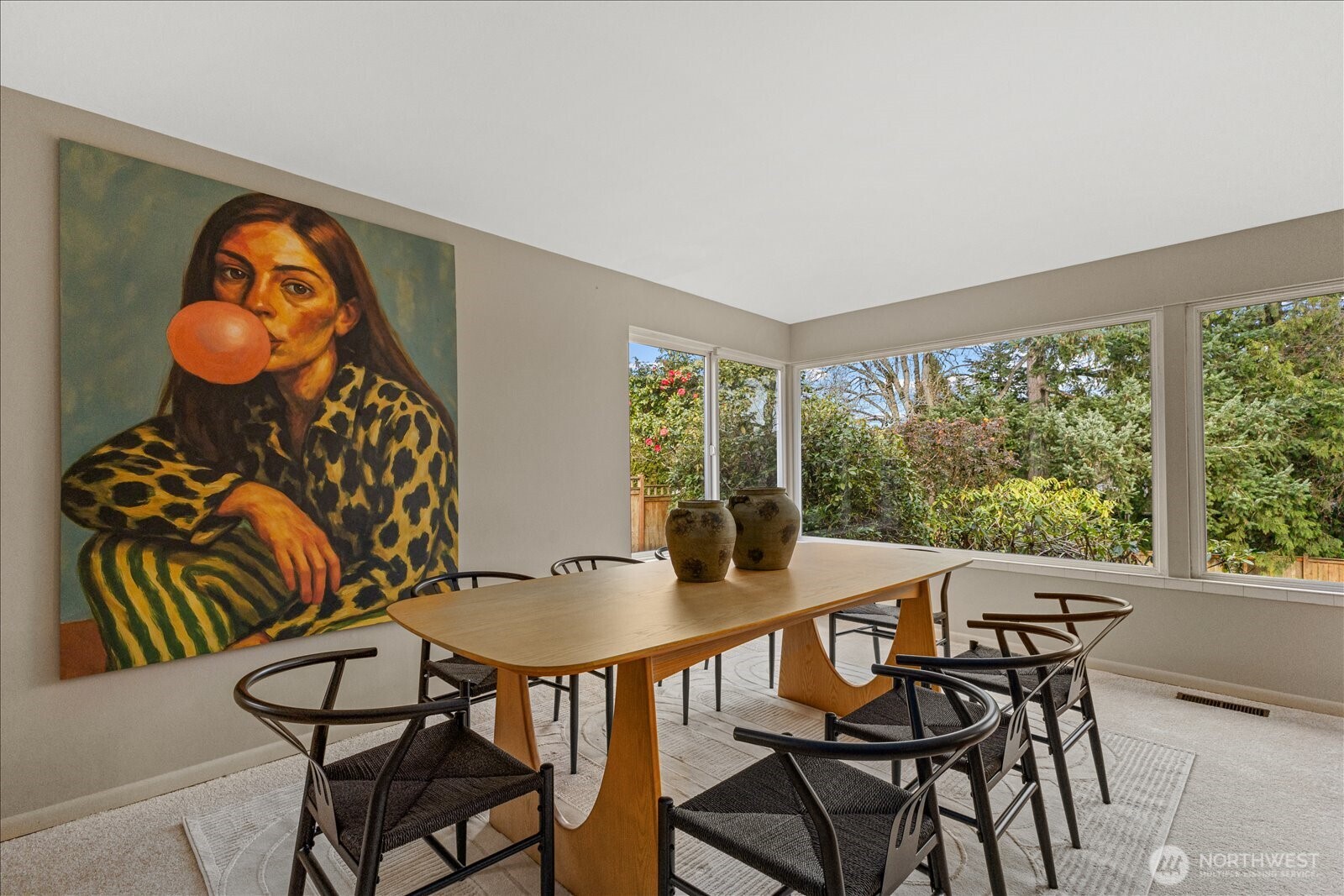 6520 Northeast 60th Street Seattle, WA 98115 - Photo 7 of 40 a view of a dining room with furniture window and outside view