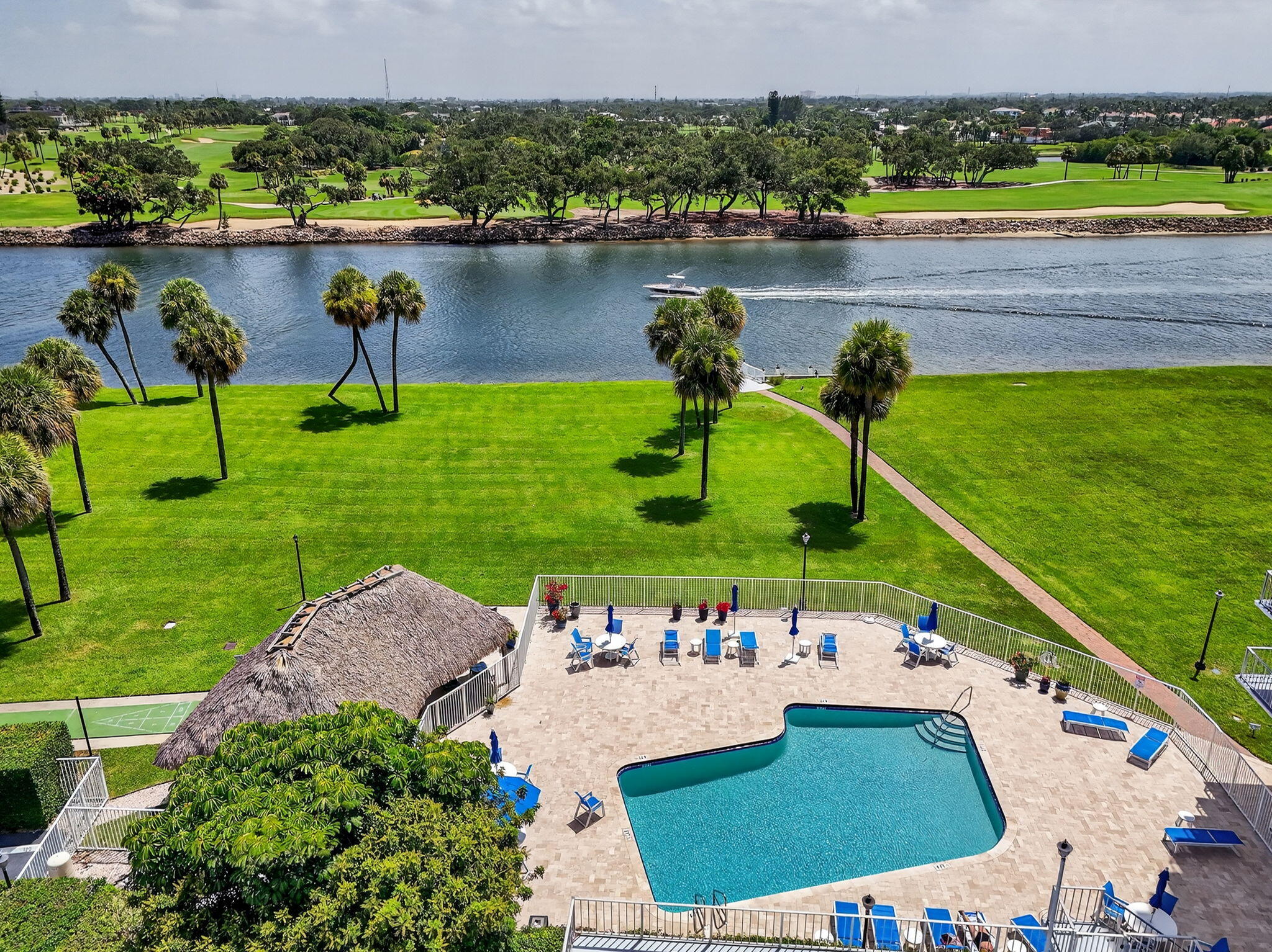 336 Golfview Road, Unit 905 North Palm Beach, FL 33408 - Photo 32 of 49 Aerial View of Pool