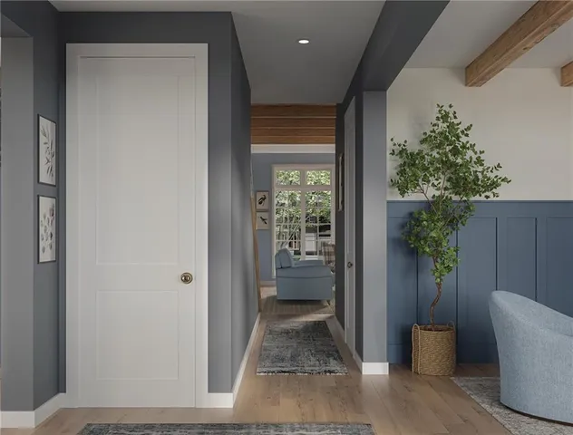 a view of chair in the room