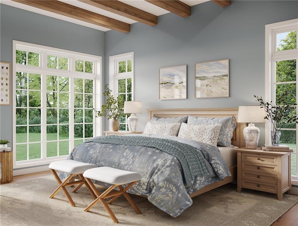 102 Ramsgate Road, Unit LUDLOW Cranberry Township, PA 16066 - Photo 18 of 38 a bedroom with a bed and a window