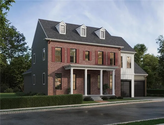 a front view of a house