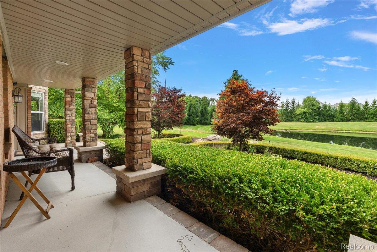 62650 Mound Road Washington, MI 48094 - Photo 7 of 76 Front porch overlooking the pond