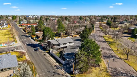 an aerial view of multiple house
