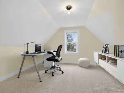 a view of a workspace with a window