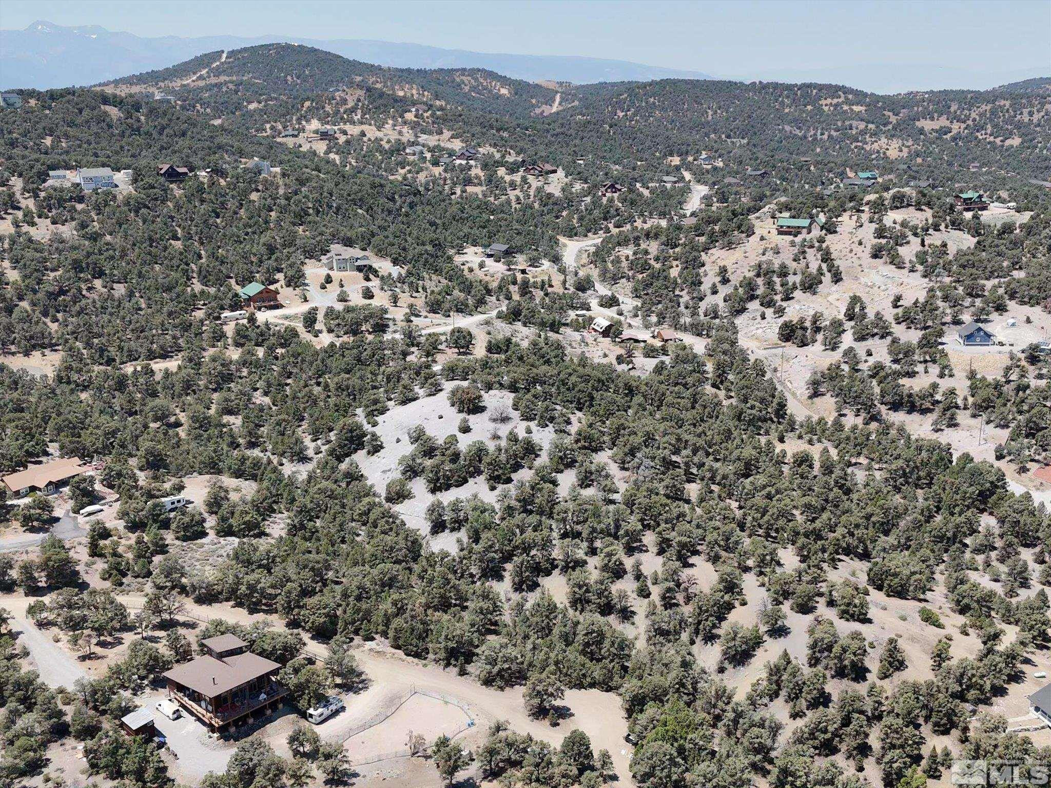 2040 Alpine Road Reno, NV 89521 - Photo 10 of 12 an aerial view of house with yard and mountain view in back