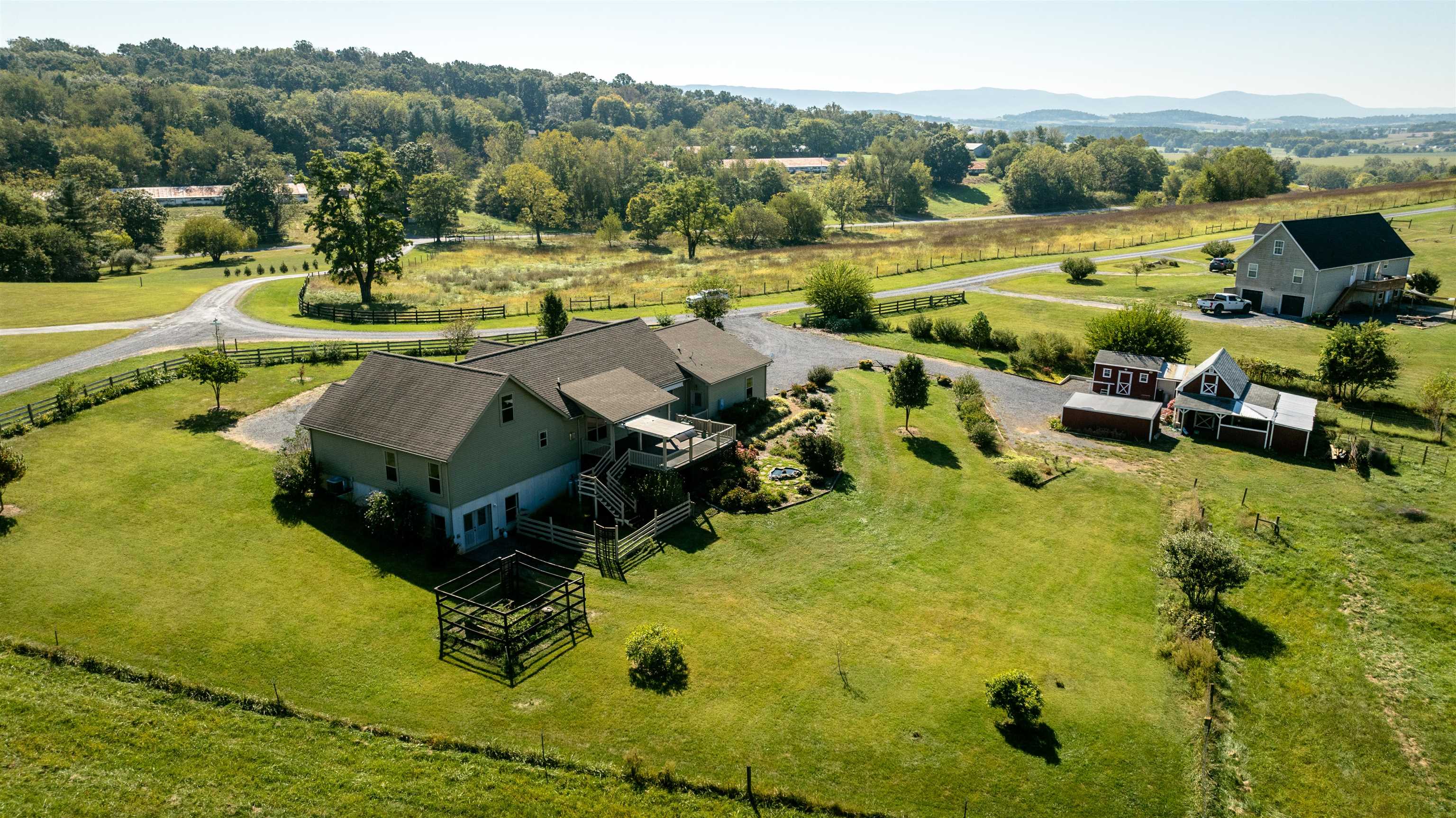 17333 Timberview Drive Timberville, VA 22853 - Photo 14 of 68 an aerial view of a house with yard swimming pool and outdoor seating