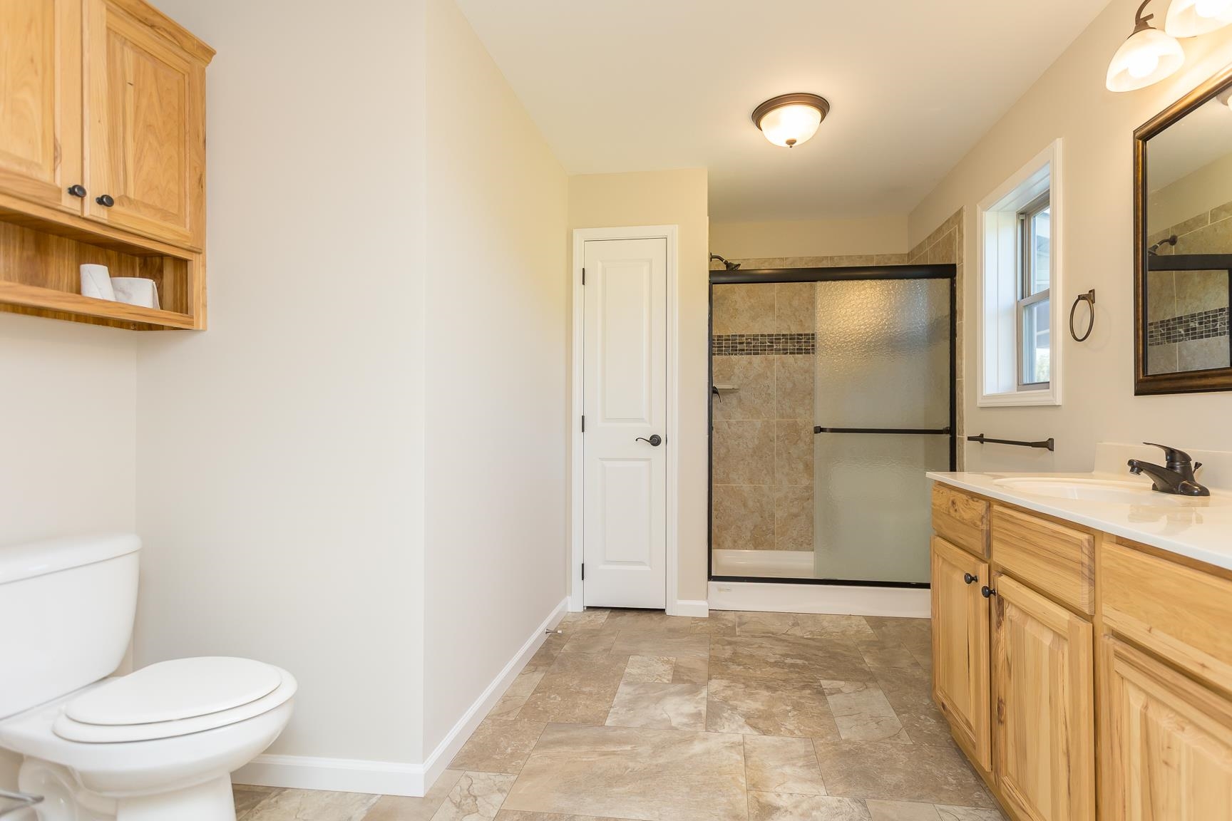 17333 Timberview Drive Timberville, VA 22853 - Photo 48 of 68 a bathroom with a granite countertop sink toilet and shower