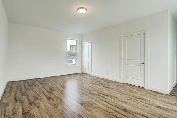 wooden floor in an empty room