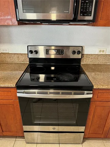 a view of a terrace with sky view