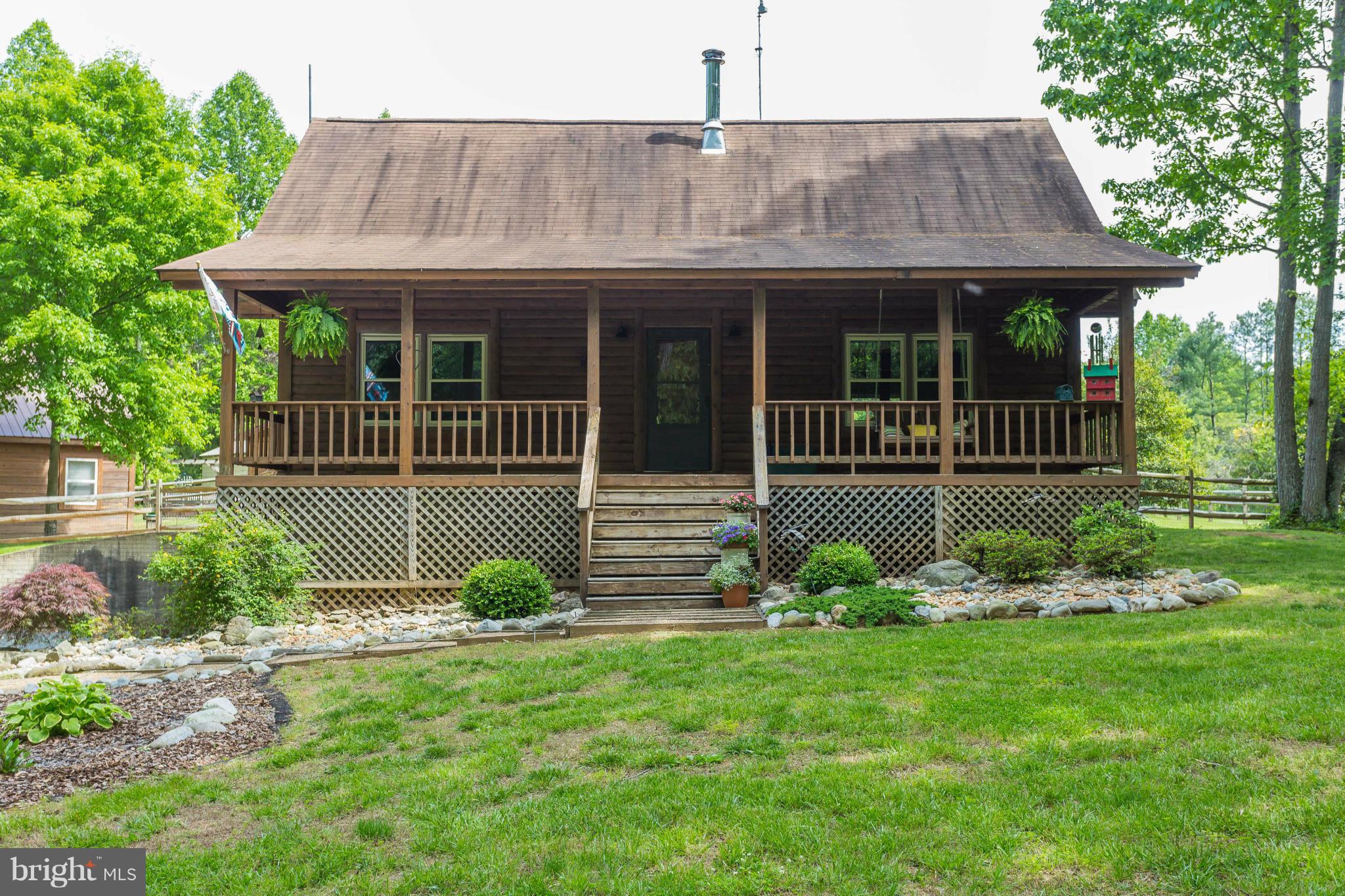 2277 Beaver Dam Road Midland, VA 22728 - Photo 1 of 30 Cedar Log Post and Beam Constructed House