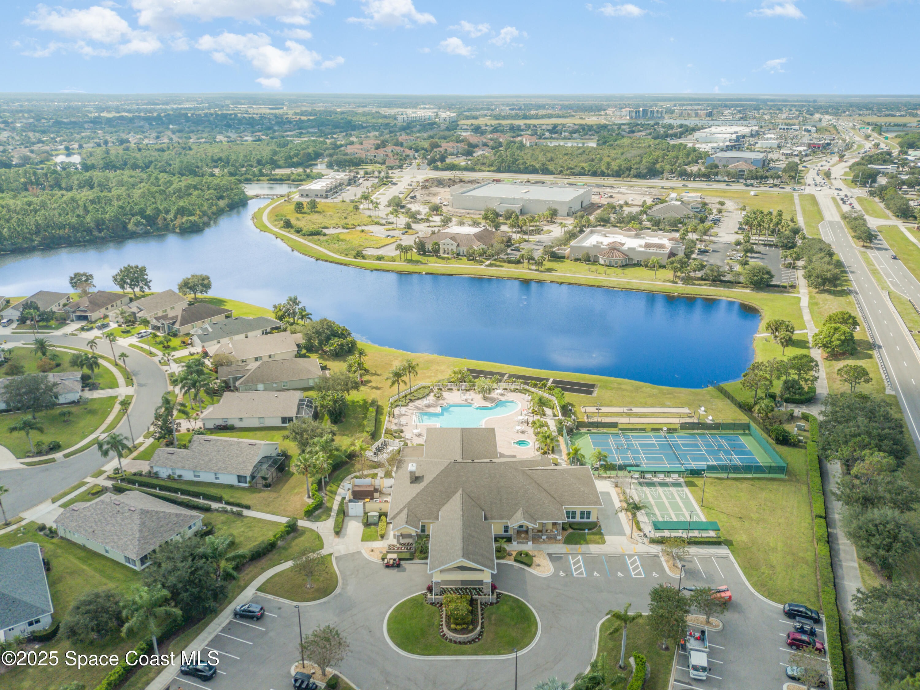 1664 Boca Rio Drive Melbourne, FL 32940 - Photo 36 of 46 a view of a city and an ocean view