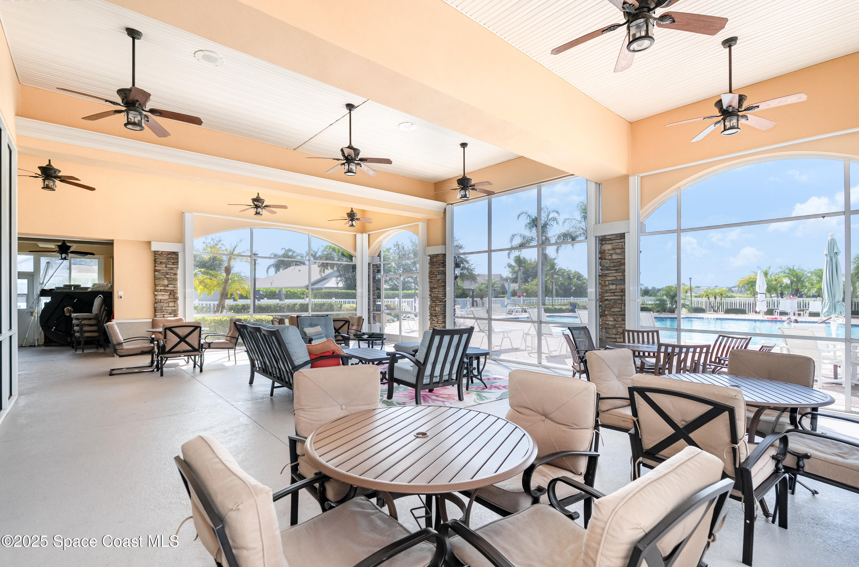 1664 Boca Rio Drive Melbourne, FL 32940 - Photo 37 of 46 a outdoor space with patio couch and a potted plant