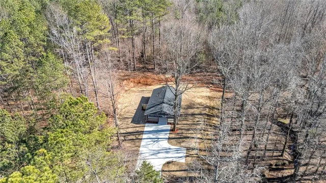 a house with trees in the background