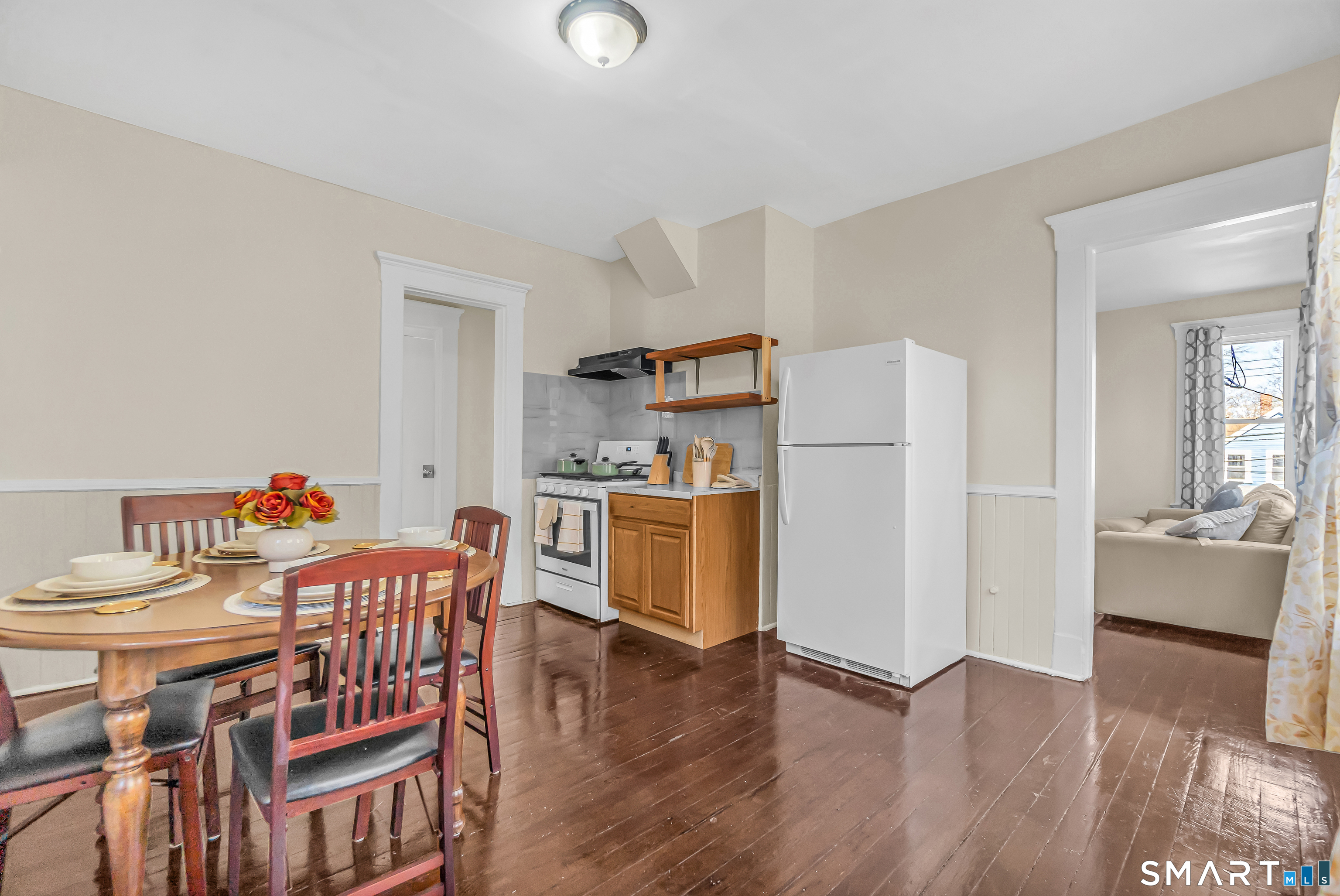 766 George Street New Haven, CT 06511 - Photo 9 of 23 a dining room with furniture and wooden floor
