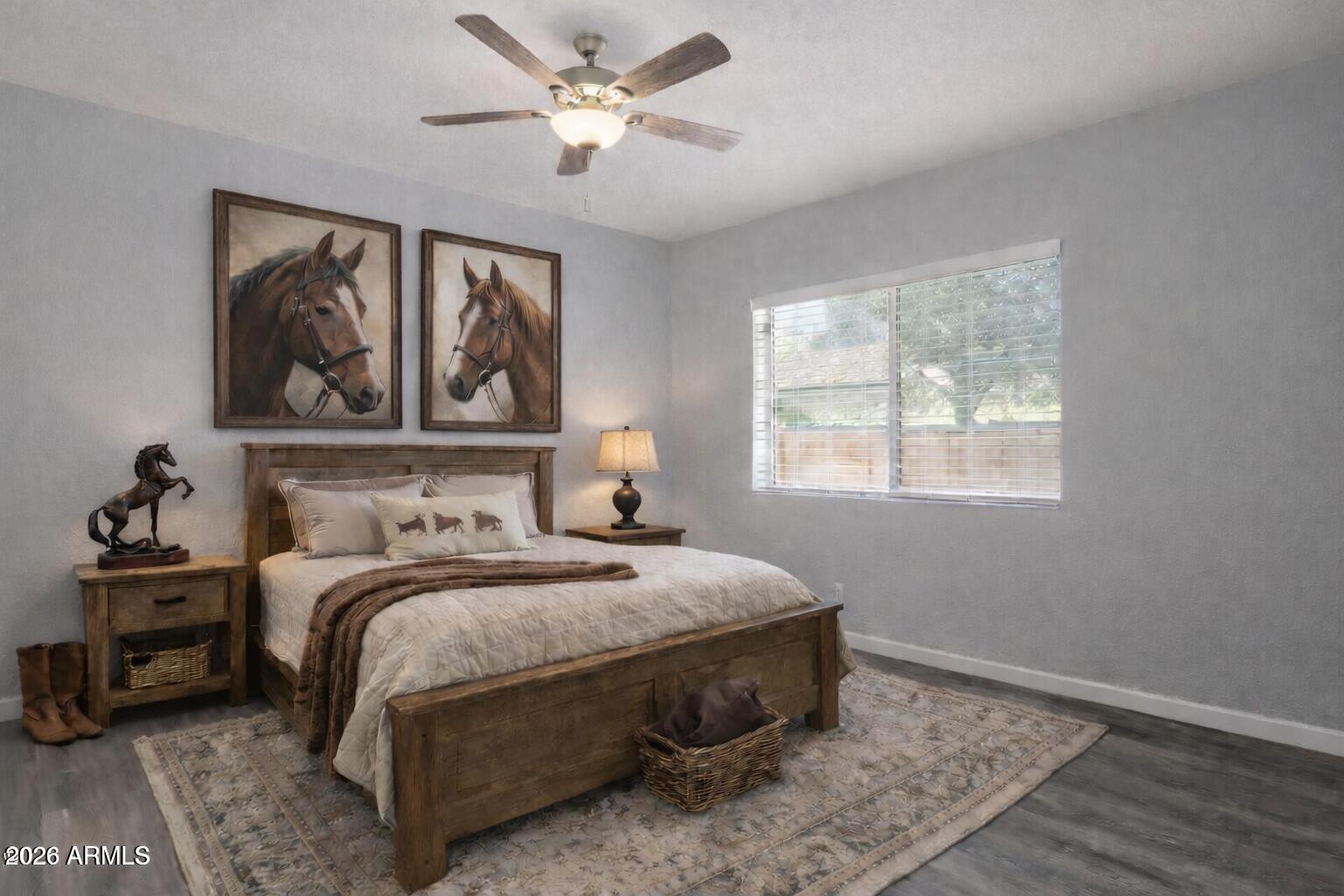 450 South Crismon Road Mesa, AZ 85208 - Photo 6 of 12 a bedroom with a bed and a window