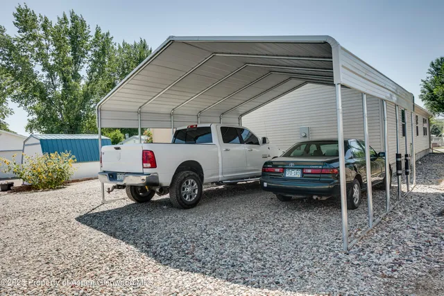 a view of a house with a bed