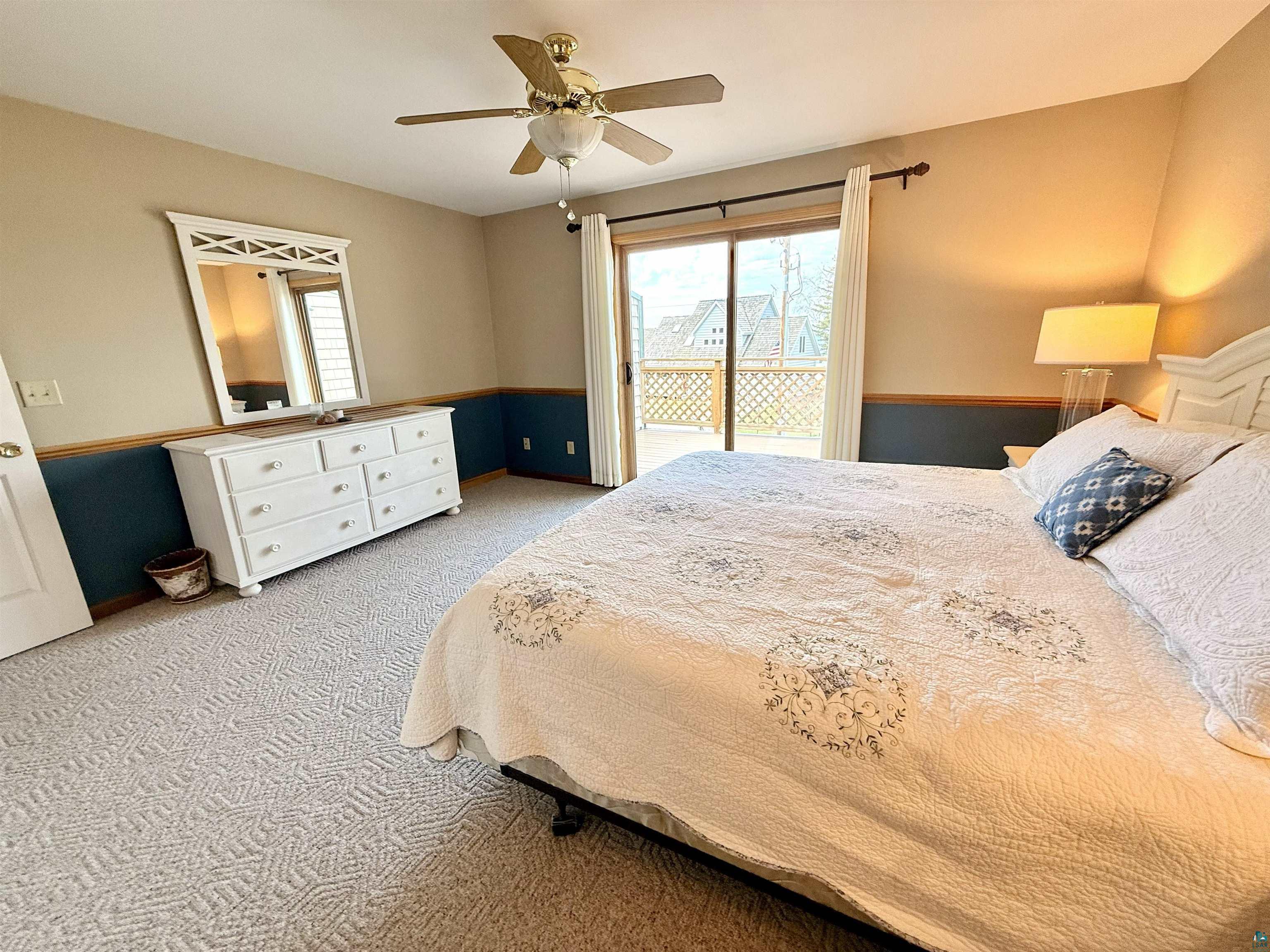 668 Fort Road, Unit 5 La Pointe, WI 54850 - Photo 7 of 27 Primary Bedroom - Spectacular Sunsets