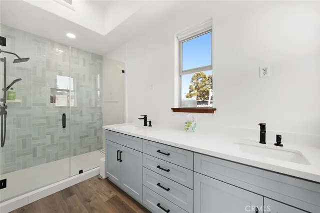 a view of swimming pool with outdoor seating and lake view