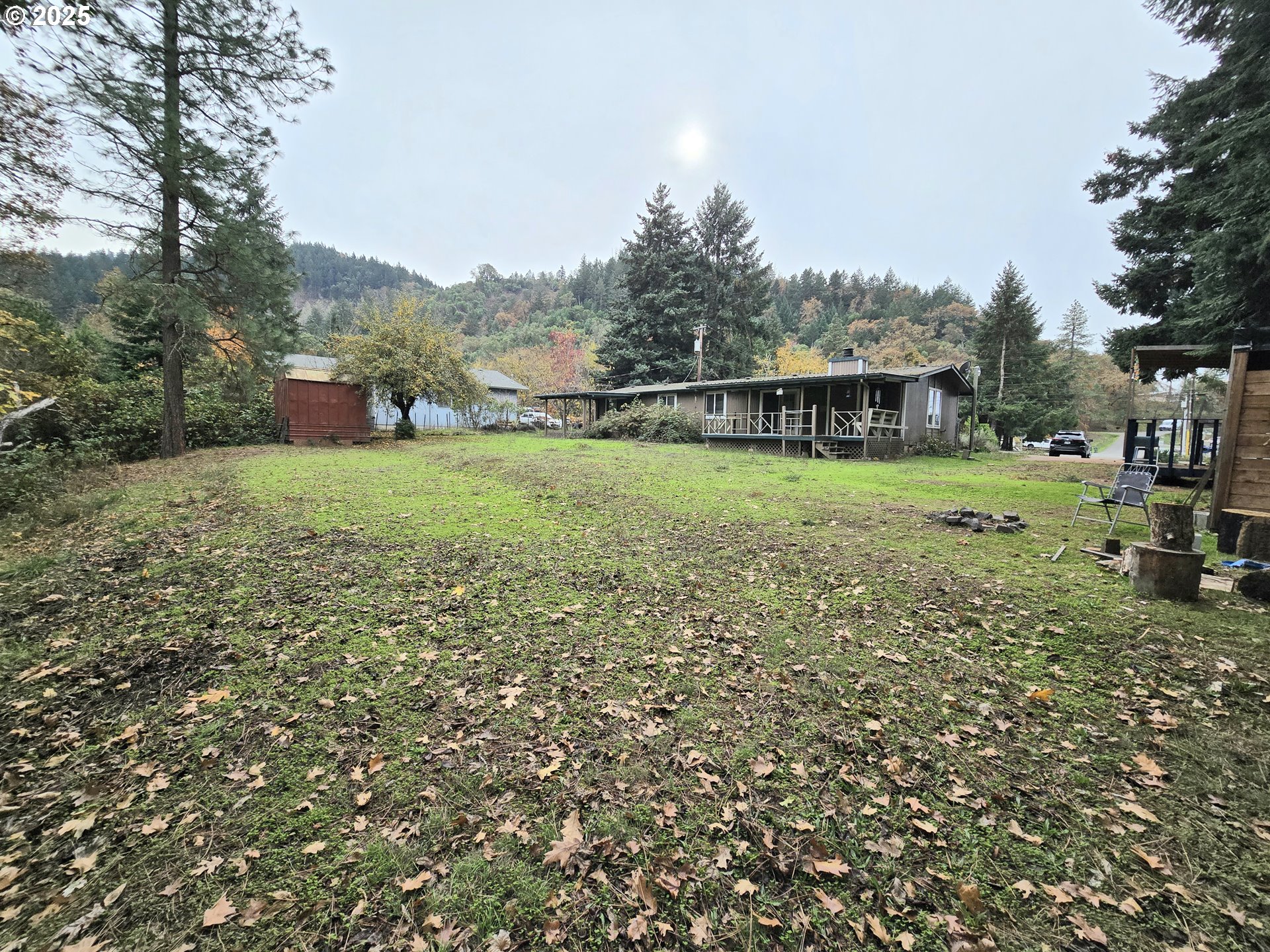 239 Arrow Way Myrtle Creek, OR 97457 - Photo 2 of 25 a view of a backyard with large trees