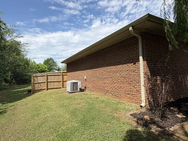 a backyard of a house