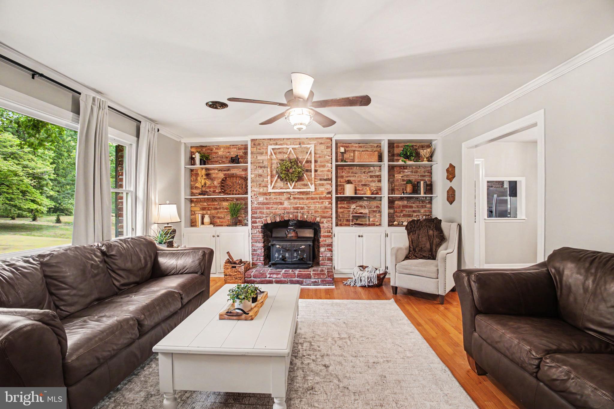 10224 Mill Pond Road Spotsylvania, VA 22551 - Photo 4 of 52 Wood Burning Fireplace w/Wood Stove Insert
