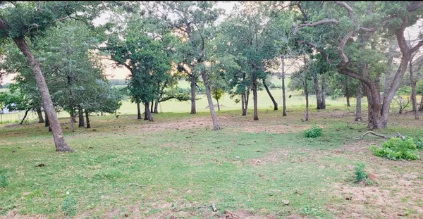 a view of lake with green space