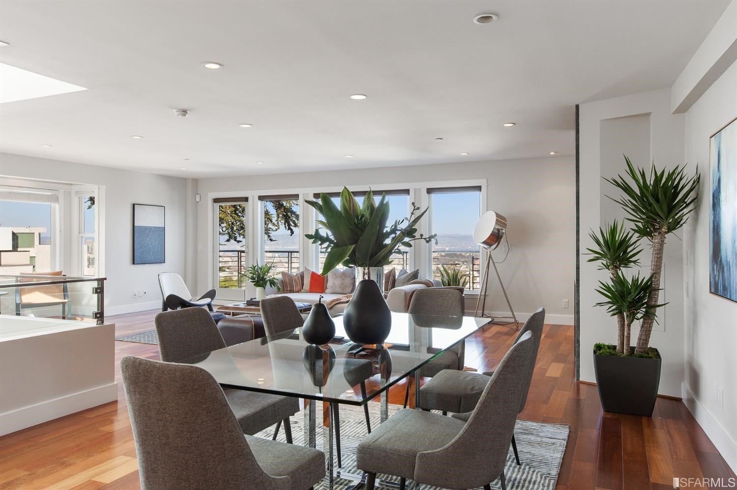 881 Corbett Avenue, Unit 3 San Francisco, CA 94131 - Photo 20 of 78 a view of a dining room with furniture and wooden floor
