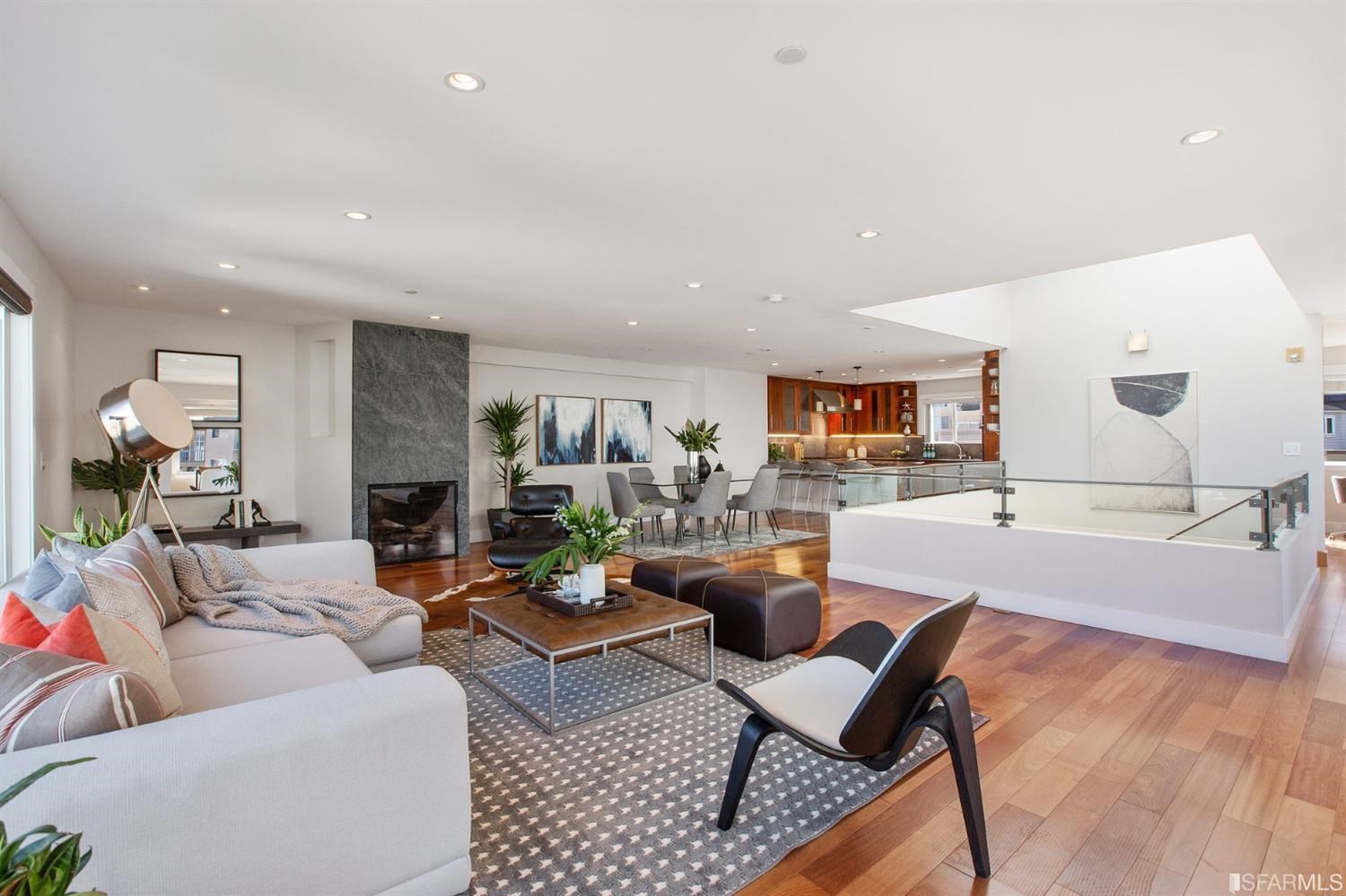 881 Corbett Avenue, Unit 3 San Francisco, CA 94131 - Photo 5 of 78 a living room with furniture and wooden floor
