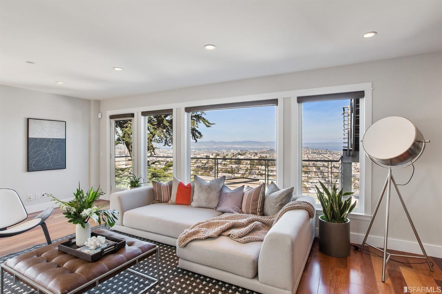 881 Corbett Avenue, Unit 3 San Francisco, CA 94131 - Photo 6 of 78 a living room with furniture and a large window