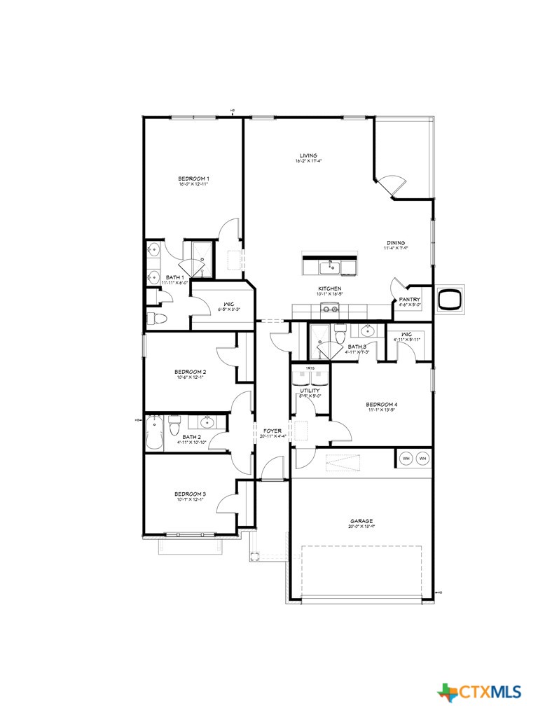 8821 Ponderosa Pine Road Temple, TX 76502 - Photo 3 of 16 Floor Plan