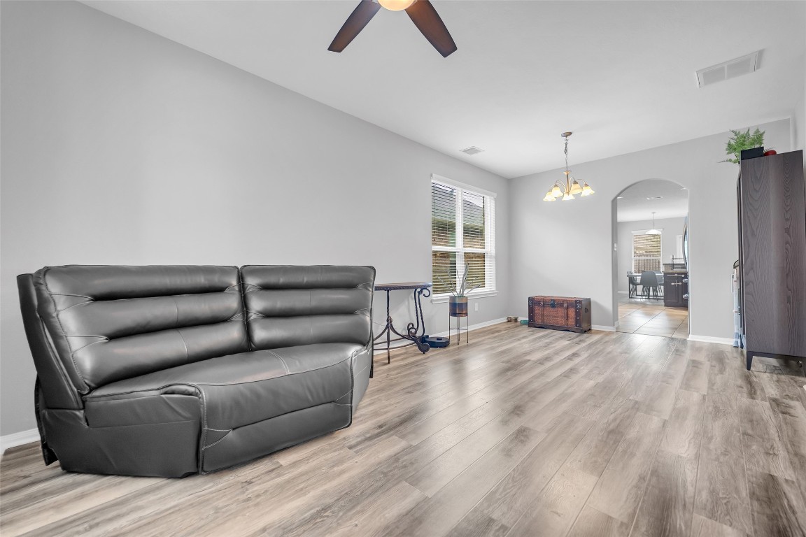 1230 Maple Ace Drive Katy, TX 77493 - Photo 8 of 40 a living room with furniture and a ceiling fan