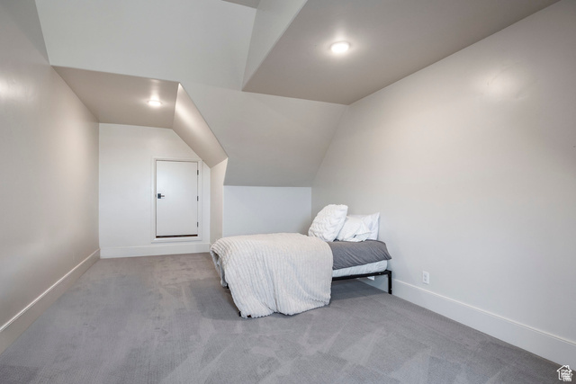 3247 South Mapleton Estates Drive Mapleton, UT 84664 - Photo 56 of 70 Carpeted bedroom with lofted ceiling and baseboards