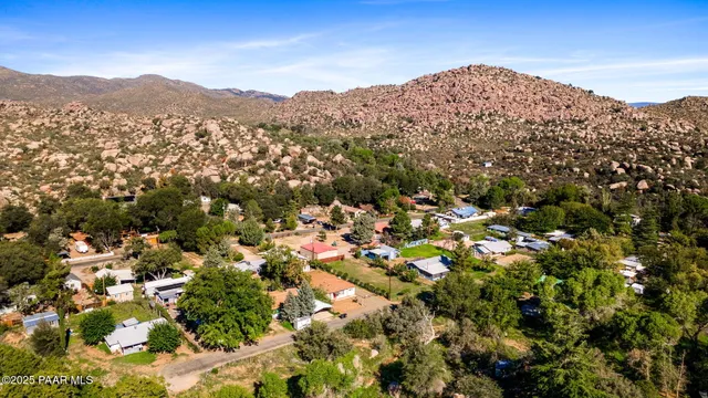 an aerial view of a city