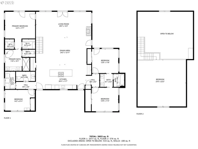 view of a living room with a large window