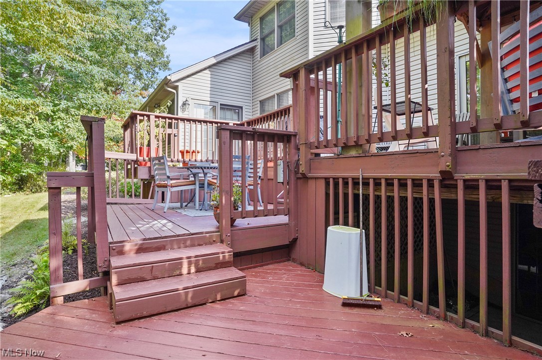693 Timbercreek Road Northfield, OH 44067 - Photo 21 of 34 View of wooden deck