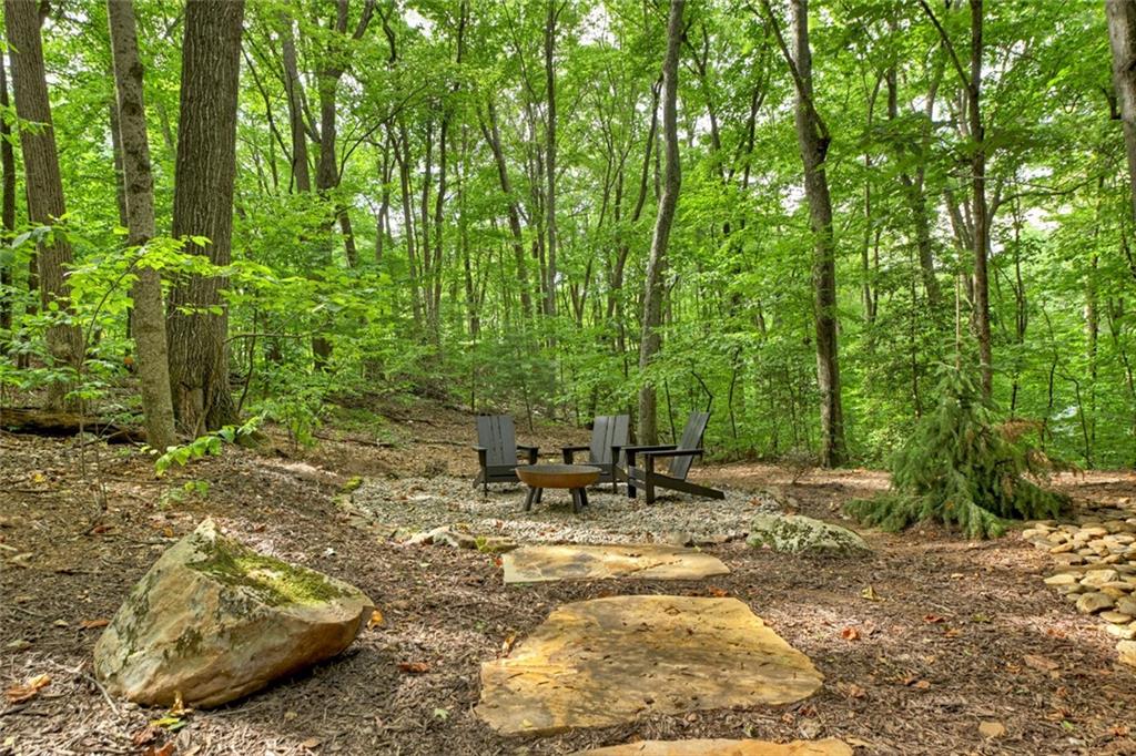 545 Chestnut Ridge Circle Blue Ridge, GA 30513 - Photo 33 of 34 a backyard of a house with lots of green space