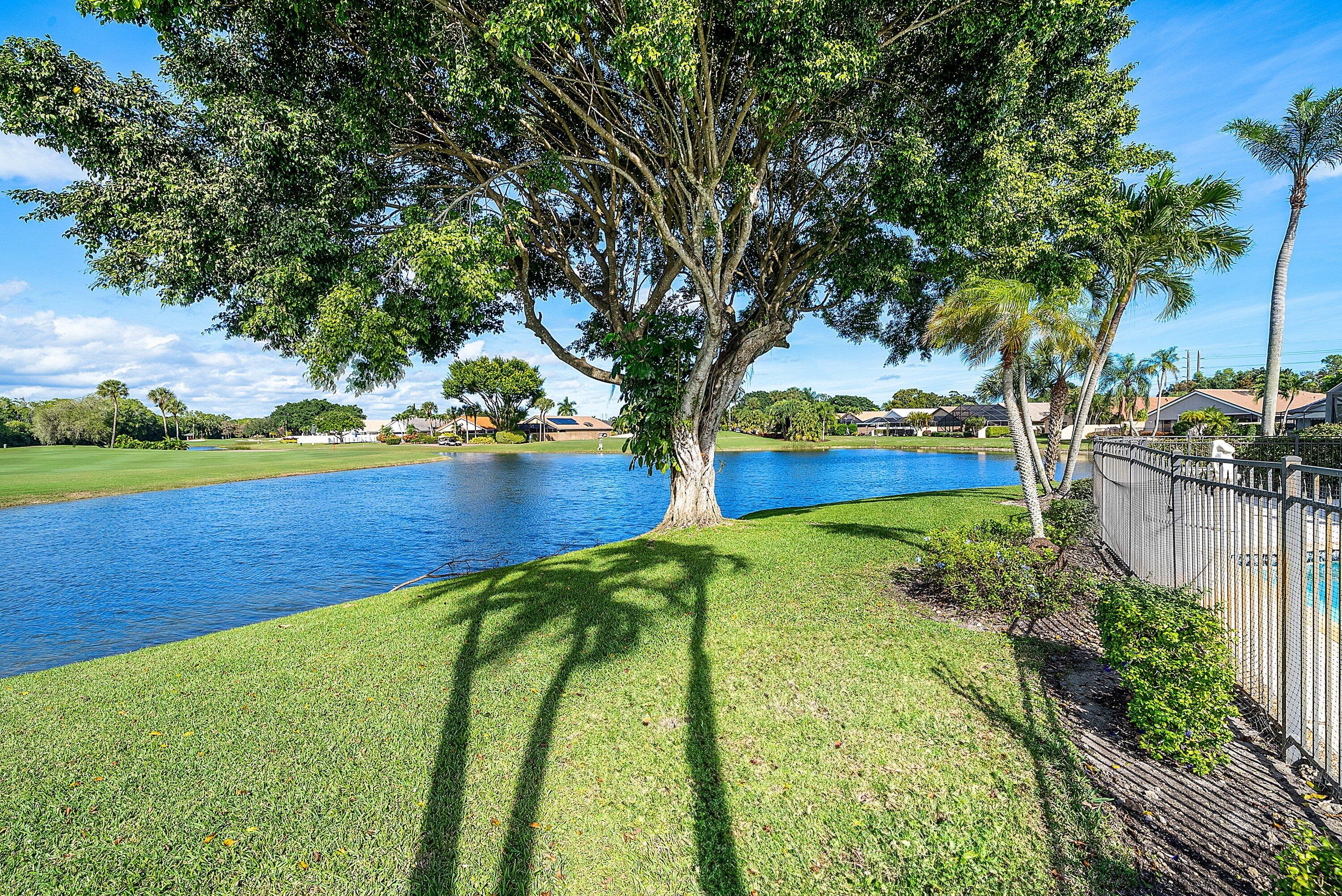 21459 Bridgeview Drive Boca Raton, FL 33428 - Photo 35 of 61 a view of yard with swimming pool and green space