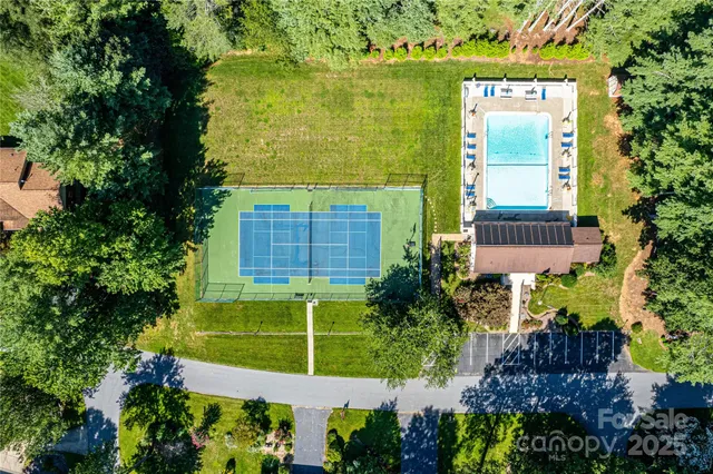 a view of a house with a swimming pool